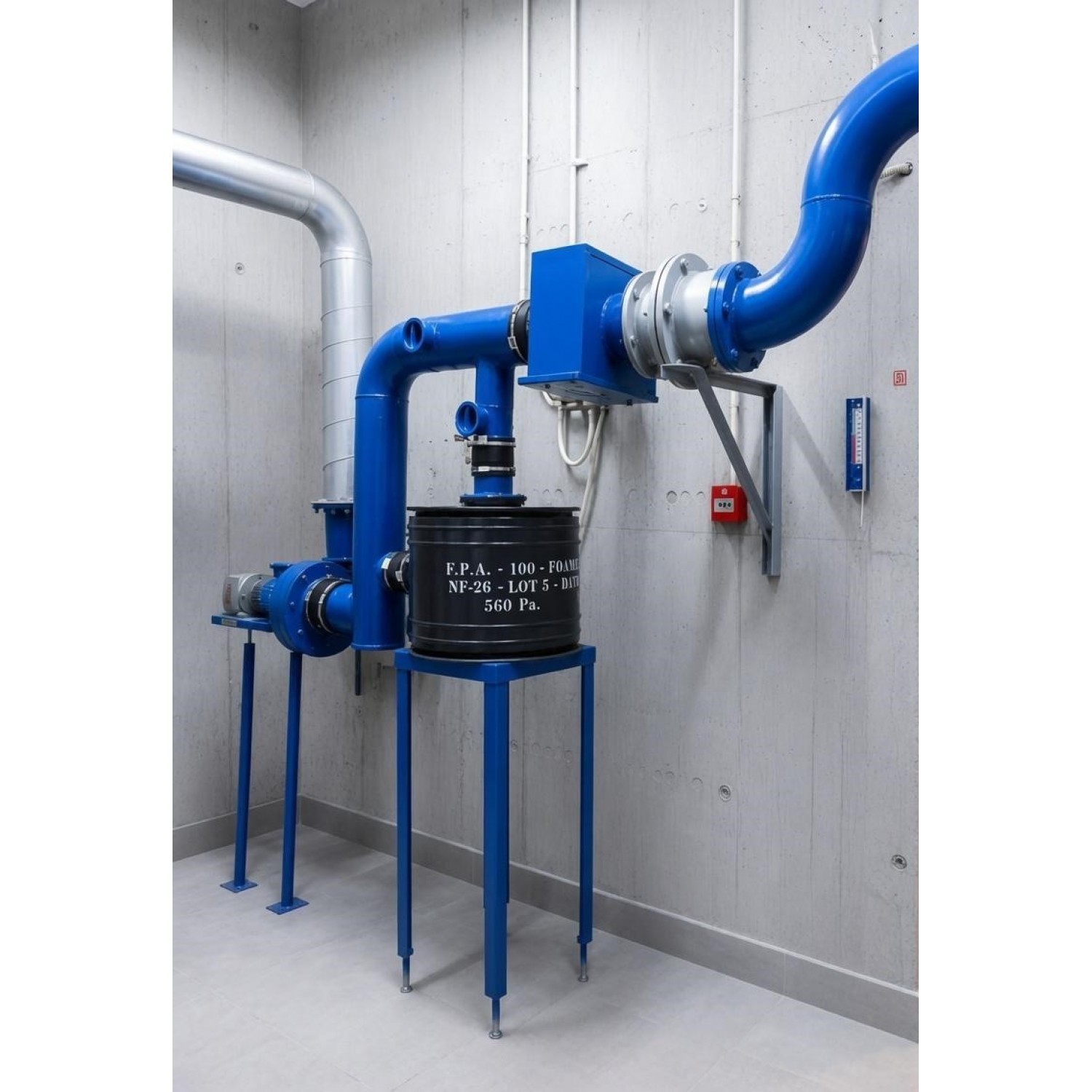 Instalaţie de filtroventilaţie IFV2-750M pentru un singur filtru chimic STL FPA-100 PIESE DE SCHIMB